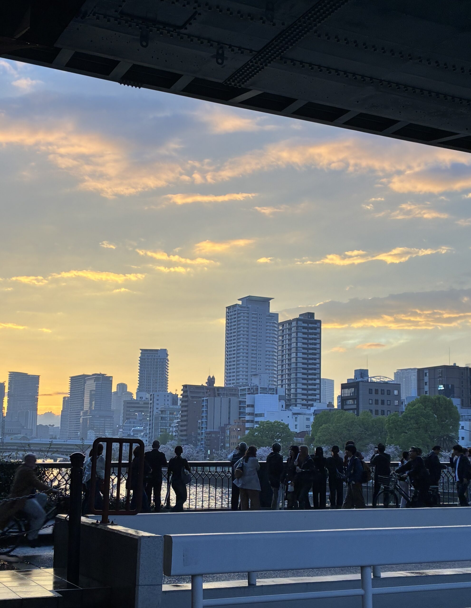 天満橋の夕焼け