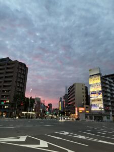大今里の交差点あたり